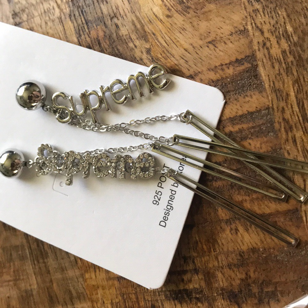 New 925 Silver Drop Earrings A Pair/set - Picture 5 of 5